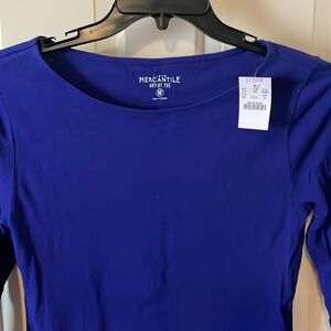 NWT Beautiful blue artist tee by J crew mercantile